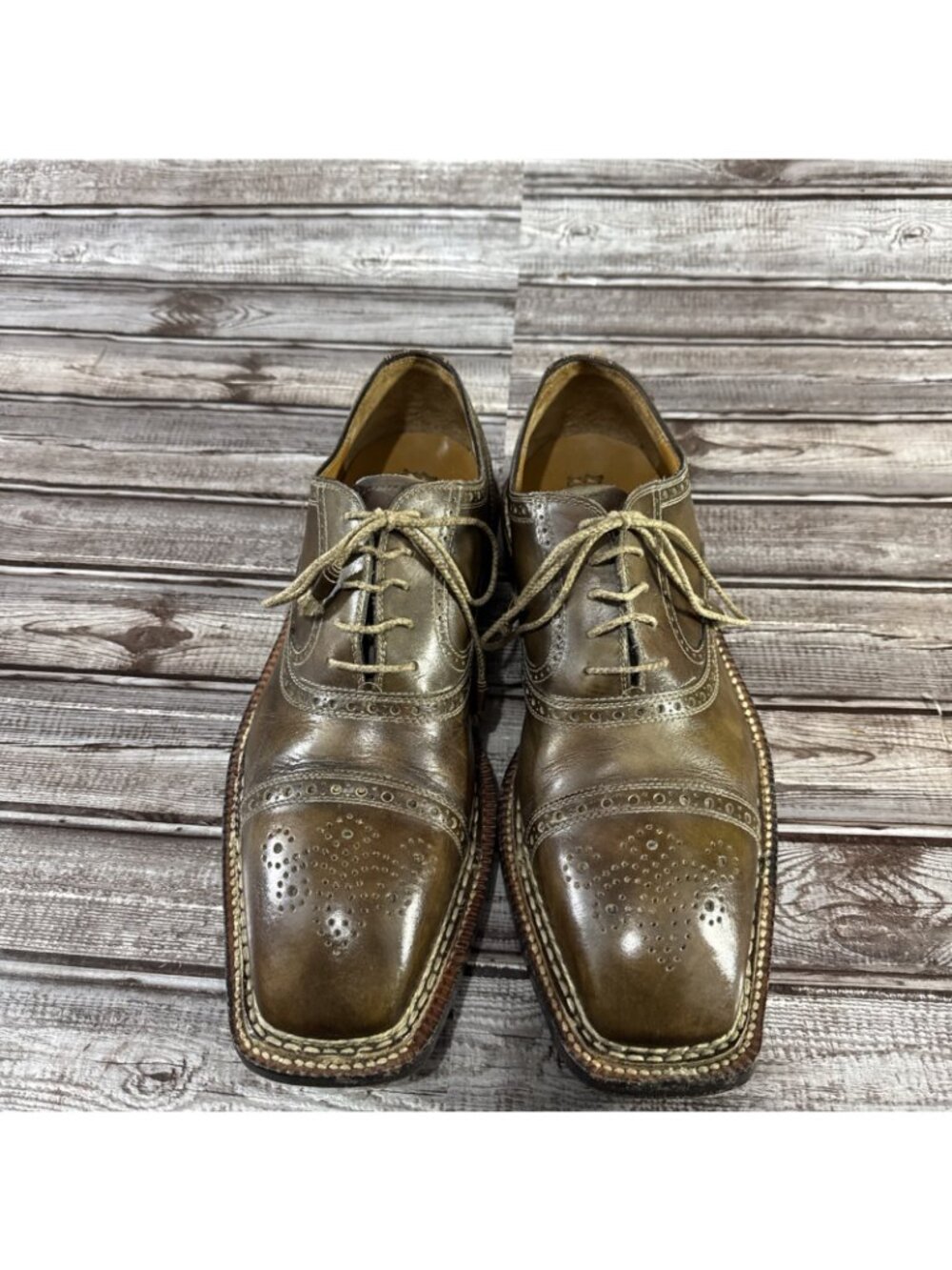 Bettanin & Venturi x Barneys NY Cap Toe Full Brogue Oxford Size 11 ($1,625) - Picture 3 of 10